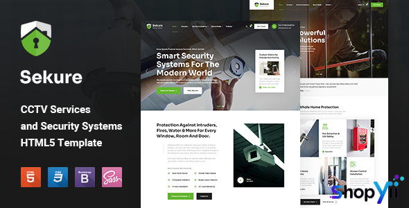 Sekure - CCTV and Security Systems HTML5 Template