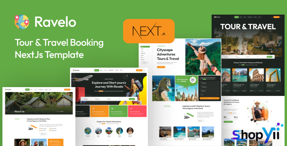 Ravelo - Travel & Tour Booking React NextJs Template