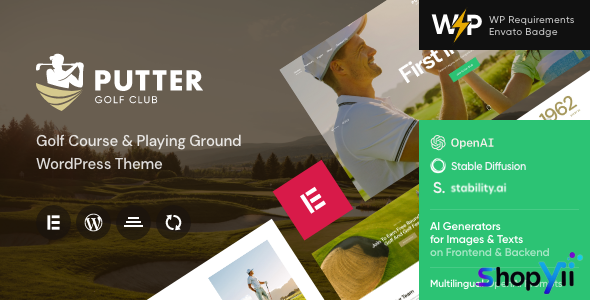 Putter v1.3 - Golf Course & Playing Ground WordPress Theme