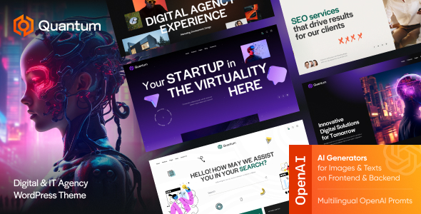 Quantum v1.0 - Digital & IT Agency WordPress Theme