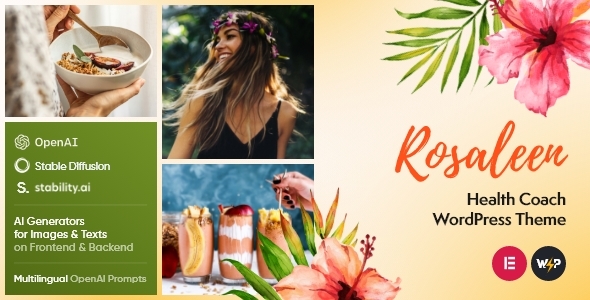Rosaleen v1.0.3 - Health Coach, Speaker & Motivation WordPress Theme