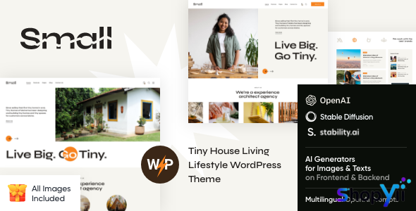 Small v1.1.0 - Tiny House Living Lifestyle WordPress Theme