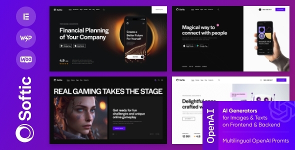 Softic v1.7.0 - SAAS Software & Application WordPress Theme