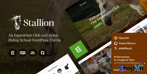 Stallion v1.0 - An Equestrian Club and Horse Riding School WordPess Theme