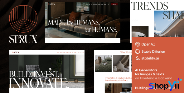 Strux v1.0 - Architecture & Interior Design WordPress Theme