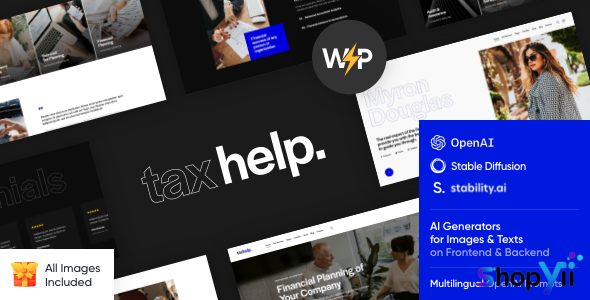 Tax Help - Finance & Business Accounting Adviser WordPress Theme
