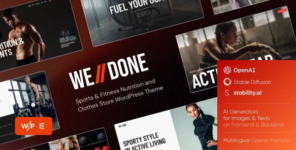Welldone v1.9.12 - Sports & Fitness Nutrition and Supplements Store WordPress Theme