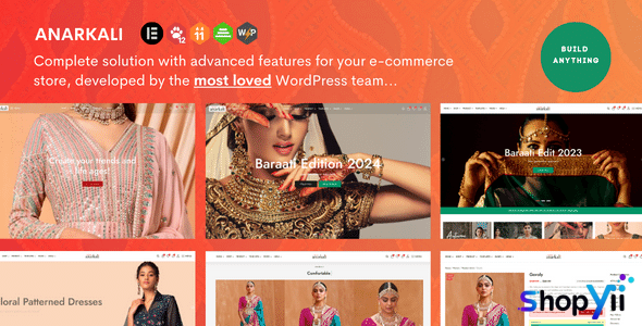 Anarkali v1.0.9 - Fashion Shop Ecommerce Elementor Theme