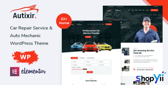 Autixir v1.0.2 - Car Service & Repair WordPress Theme
