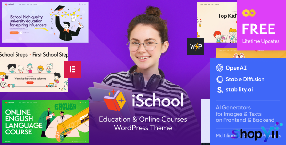 iSchool v1.0 - Education & Online Courses WordPress Theme