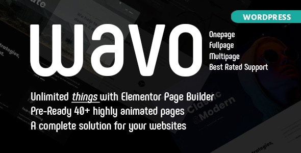 Wavo v2.0.2 - Creative Portfolio & Agency Theme