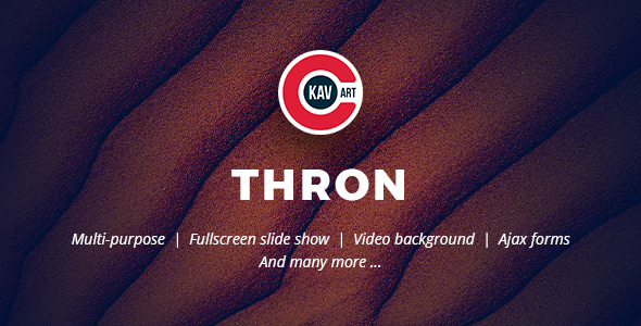 Thron v1.0 - Creative One Page Template