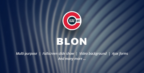 Blon v1.0 - Personal Portfolio Template