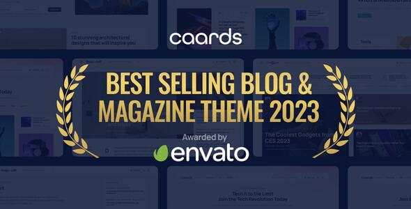 Caards v1.0 - Modern Blog & Magazine WordPress Theme with Dark Mode