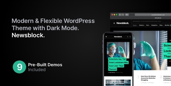 Newsblock v1.1.6 - News & Magazine WordPress Theme with Dark Mode