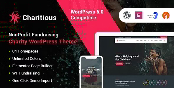 Charitious v2.9 - NonProfit Fundraising Charity Theme