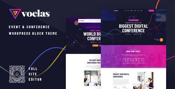 Voelas v1.0.5 - Event & Conference WordPress Theme