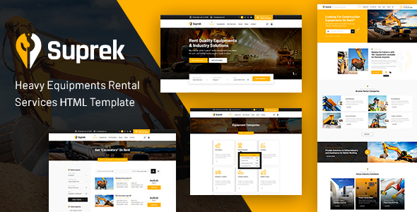 Suprek v1.0 - construction equipment HTML