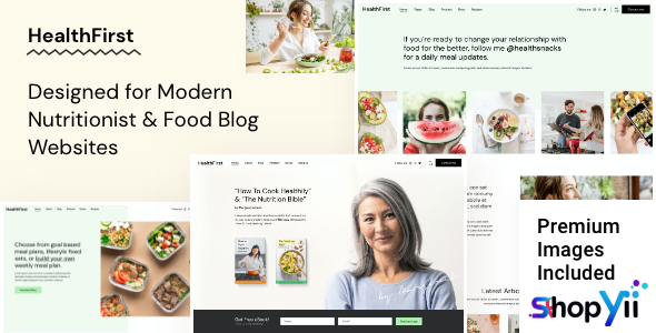 HealthFirst v1.0.1 - Nutrition and Recipes Theme