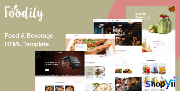 Foodily v1.0 - Food and Beverage Shop HTML Template