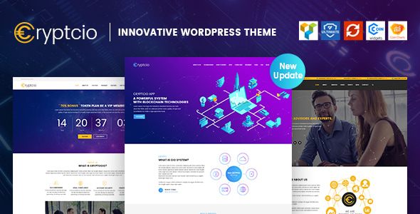 Cryptcio v1.6.3 - Innovative WordPress Theme