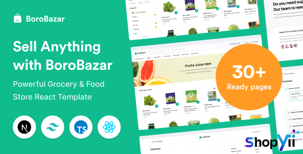 BoroBazar v1.0.3 - React Ecommerce Template with Grocery & Food Store