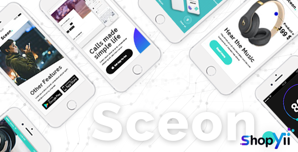 Sceon v1.5 - App Landing Page & Startup Theme