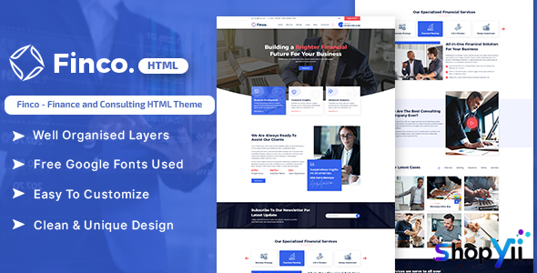 Finco - Finance and Consulting HTML Theme
