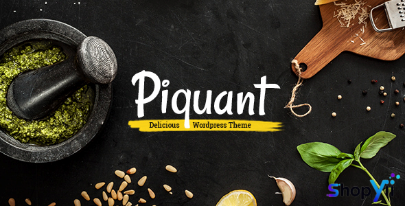 Piquant v2.0 - A Restaurant, Bar and Café Theme
