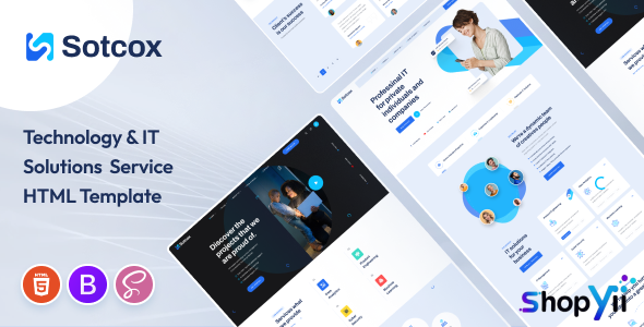 Sotcox - Technology & IT Solutions Service HTML Template