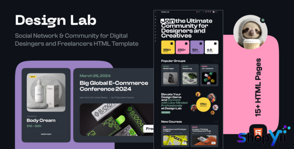 Design Lab - Freelancers Community HTML Template