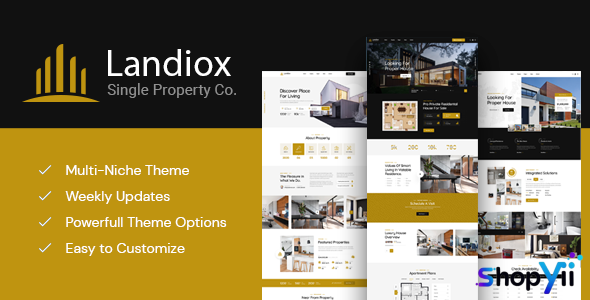 Landiox v1.0.4 - Single Property WordPress Theme