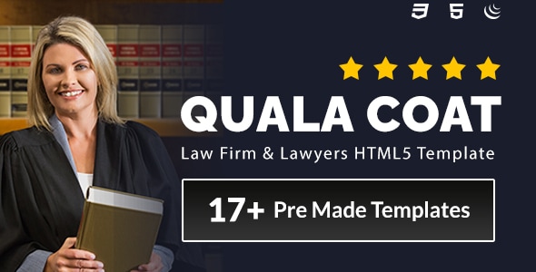 Quala Coat v1.0.1 - Law Firm & Lawyers HTML5 Template