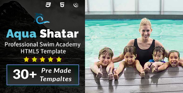 Aqua Shatar v1.0 - Professional Swim Academy HTML5 Template