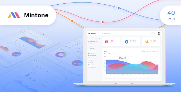 Mintone - Admin Dashoboard PSD Template