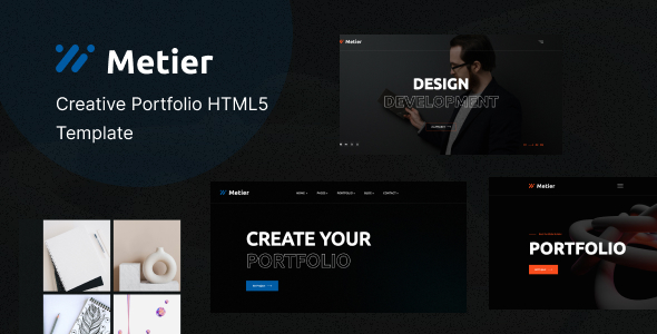 Metier v1.0 - Personal Portfolio HTML Template