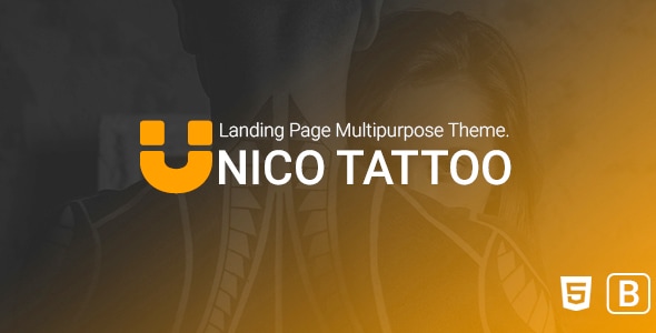 Unico tattoo - Multipurpose Responsive Bootstrap Landing page Template