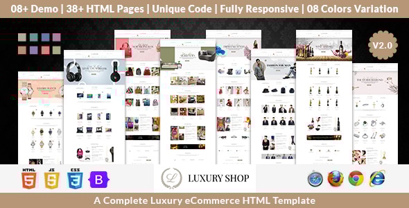Luxury Shop eCommerce HTML Template v1.2