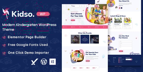 Kidso v1.0.0 - Modern Kindergarten WordPress Theme