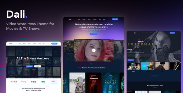 Dali v1.0 - Movies & TV Shows WordPress Theme