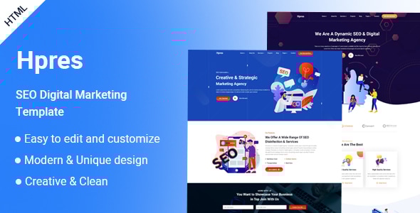 Hpres - SEO Digital Marketing HTML Template