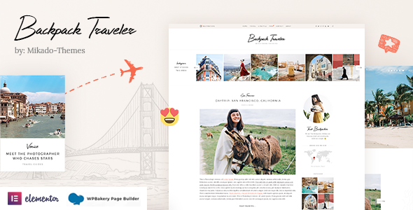 Backpack Traveler v2.0.2 - Modern Blog
