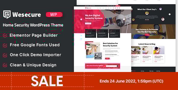 Wesecure v1.0 – Home Security WordPress Theme