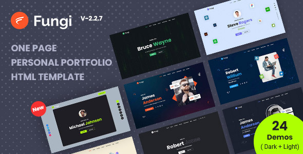 Fungi v2.2.7 - Personal Portfolio Html Template