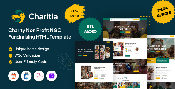 Charifund - Charity Donation & Fundraising HTML Template
