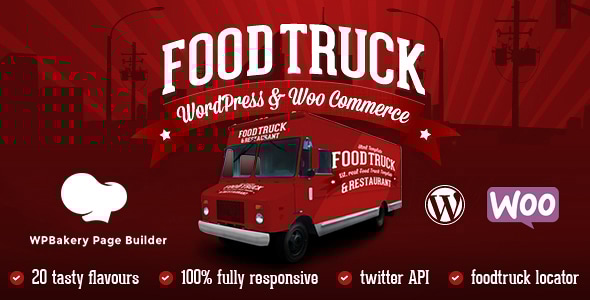 Food Truck & Restaurant 20 Styles v5.9 - WP Theme