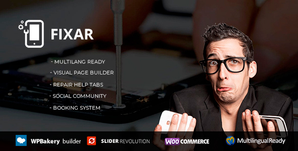 Fixar v1.3.4 - Phone & Computer Repair Theme