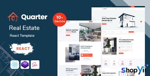 Quarter - Real Estate React Template