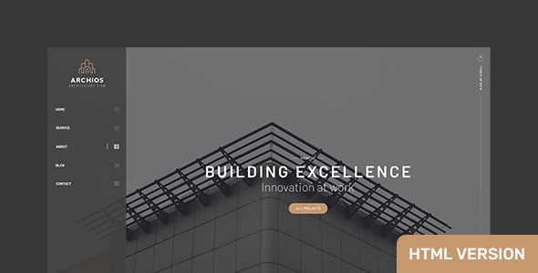 Archios v1.0 - One Page Architecture HTML Template