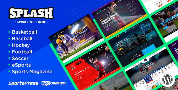 Splash v4.2.1 - Sport WordPress Theme